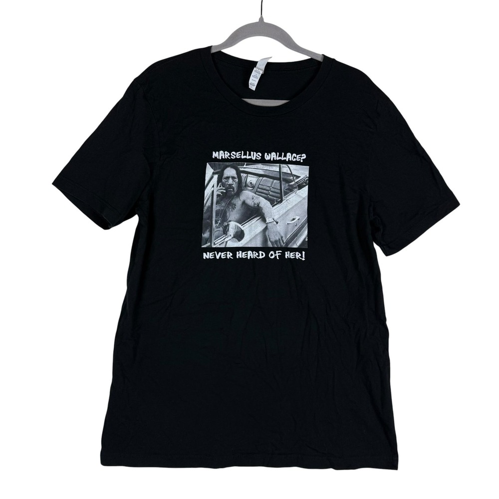 Marsellus Wallace‎ Shirt Mens Large Black Movie Quote Graphic Tee Bella + Canvas